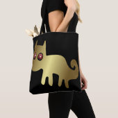 Rode Kat Geo-glyfen Dieren Tote Bag (Dichtbij)