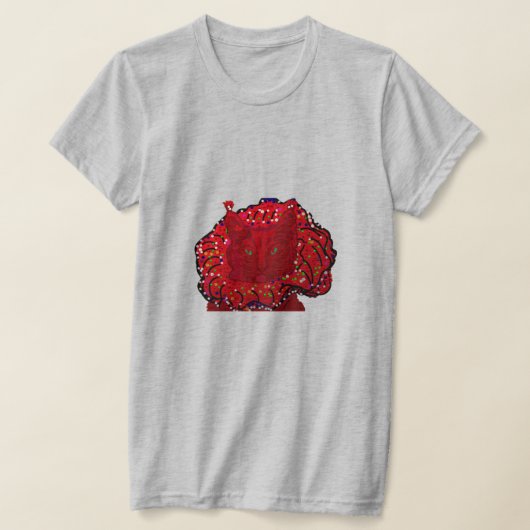 Rode Kat Humor T-shirt (Laagn)