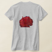 Rode Kat Humor T-shirt (Laag Achter)