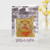 Rode kat in Trouble. Kaart (Gele Bloem)