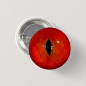 Rode Kat Oog Ronde Button 3,2 Cm (Voorkant /achterkant)