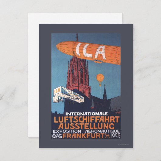 Rode kathedraal - 1e aeronautische afbeelding briefkaart (Voorkant / Achterkant)