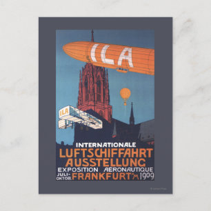 Rode kathedraal - 1e aeronautische afbeelding briefkaart