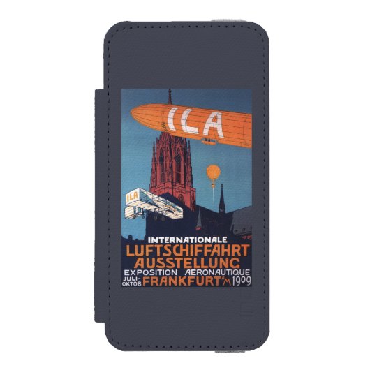 Rode kathedraal - 1e aeronautische afbeelding incipio iPhone portemonnee hoesje (Voorkant Agenda)