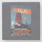 Rode kathedraal - 1e aeronautische afbeelding stenen onderzetter (Voorkant)