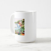 Rode katoen van de bay II Koffiemok (Voorkant links)