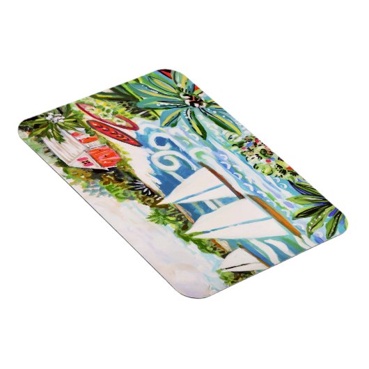 Rode katoen van de bay II Magneet (Rechterzijde)