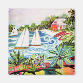 Rode katoen van de bay II Magneet (Voorkant)