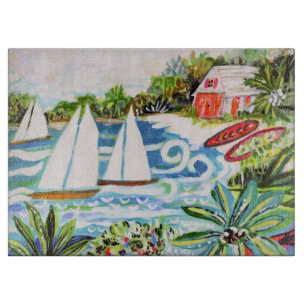 Rode katoen van de bay II Snijplank