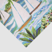 Rode katoen van de bay II Tissuepapier (Detail)