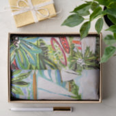 Rode katoen van de bay II Tissuepapier (Geschenk)