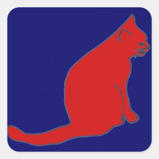 Rode Katten stickers (Voorkant)