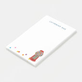 Rode Kauwgomautomaat Snoep Bubbelgom Post-it® Notes (Schuin)