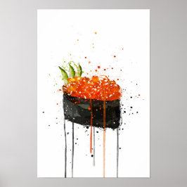 Rode Kaviaar Gunkan Sushi Poster