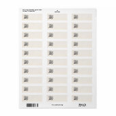  rode keel kolibrie vogel Sjabloon Etiket (Full Sheet)