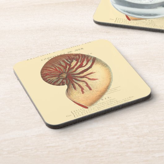  rode kegel Shell Bier Onderzetter (Linkerzijde)