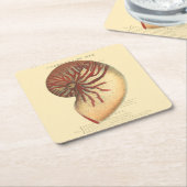  rode kegel Shell Kartonnen Onderzetters (Schuin)