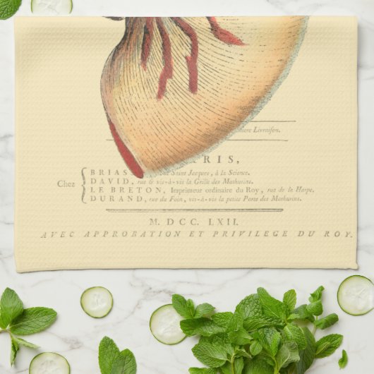 rode kegel Shell Theedoek (Gevouwen)