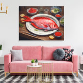 Rode Keizer schilderij - Verpakte canvas Print (Insitu (Woonkamer))