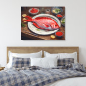 Rode Keizer schilderij - Verpakte canvas Print (Insitu (Slaapkamer))