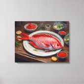 Rode Keizer schilderij - Verpakte canvas Print (Voorkant)