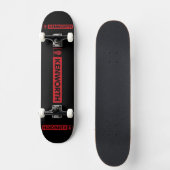 Rode Kenworth Persoonlijk Skateboard (Voorkant)