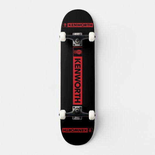 Rode Kenworth Persoonlijk Skateboard (Voorkant)