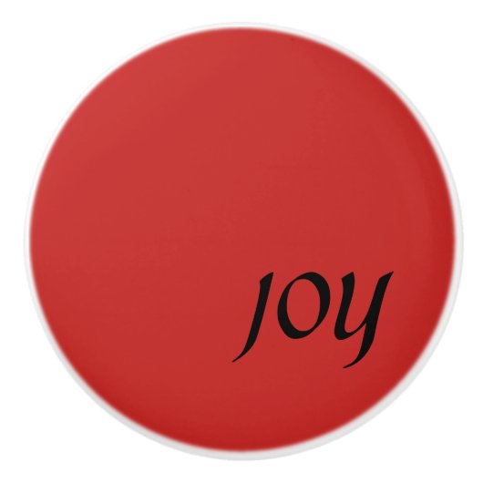 Rode keramische kersttrekker knop (Voorkant)
