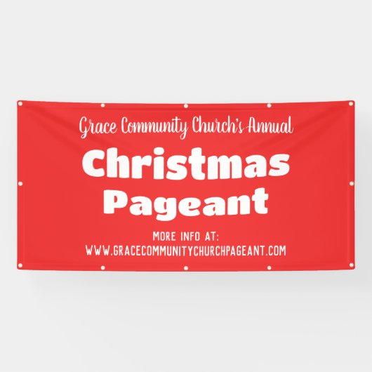 Rode Kerk gepersonaliseerde banner (Horizontaal)