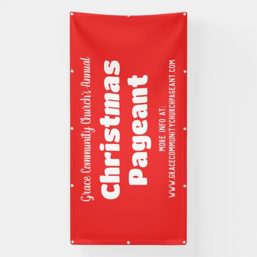 Rode Kerk gepersonaliseerde banner (Verticaal)