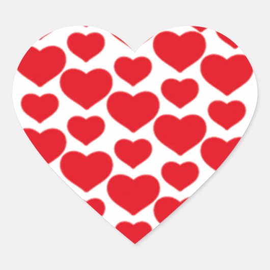 Rode Kerk voor Valentine - Hart Sticker (Voorkant)