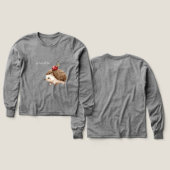 Rode Kers Aardige Egel (Voorkant /achterkant)