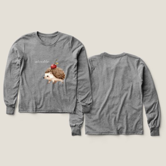 Rode Kers Aardige Egel (Voorkant /achterkant)