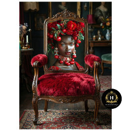 rode kers Afro-Amerikaanse decoupage Tissuepapier