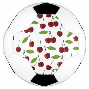 Rode Kers, Kersenpatroon, Bladeren, Fruit Voetbal