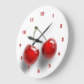 Rode Kers Levensgetrouwe Illustratie Decoratie Grote Klok (Hoek)