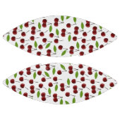 Rode kers, patroon van kersen, bladeren, fruit american football (Panelen)