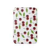 Rode kers, patroon van kersen, bladeren, fruit badmat (Voorkant Verticaal)