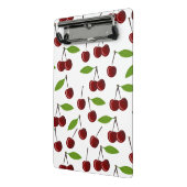 Rode kers, patroon van kersen, bladeren, fruit mini klembord (Angled2)