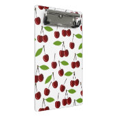 Rode kers, patroon van kersen, bladeren, fruit mini klembord (Schuin)