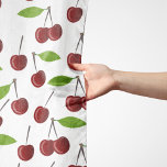 Rode kers, patroon van kersen, bladeren, fruit sjaal<br><div class="desc">Elegant,  stijlvol en verfijnd patroon met rode kersen en bladeren. Modern en trendy cadeau,  perfect voor de fruitliefhebber in je leven.</div>