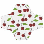 Rode kers, patroon van kersen, bladeren, fruit voetbal (Enkel)