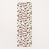 Rode kers, patroon van kersen, bladeren, fruit yogamat (Voorkant)