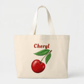 Rode Kers Persoonlijk gemaakt Grote Tote Bag (Voorkant)