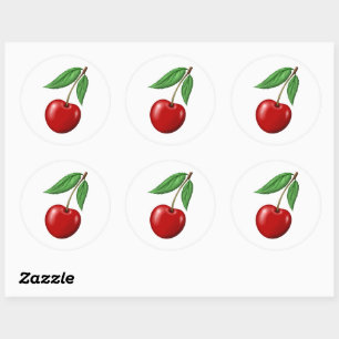 Rode Kers Ronde Sticker