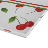 Rode kersen | Aangepast monogram snijvlak Snijplank (Hoek)