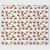 rode kersen cadeaupapier (Vlak)