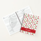 Rode Kersen Coquette Retro Recept Notitieboek (Binnen)