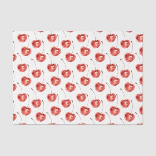 Rode kersen (Design 18 Red Series) Tissuepapier (Voorkant)