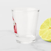 Rode Kersen Hart Envelope Valentijnsdag Shot Glas (Rechts)